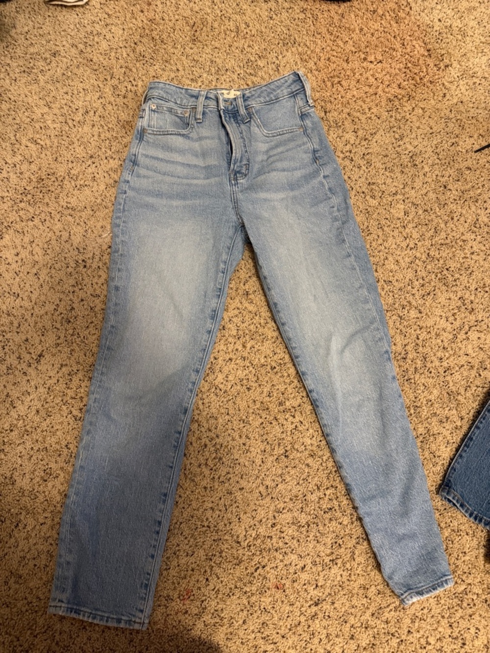 Madewell Light Blue High-Rise Straight Jeans